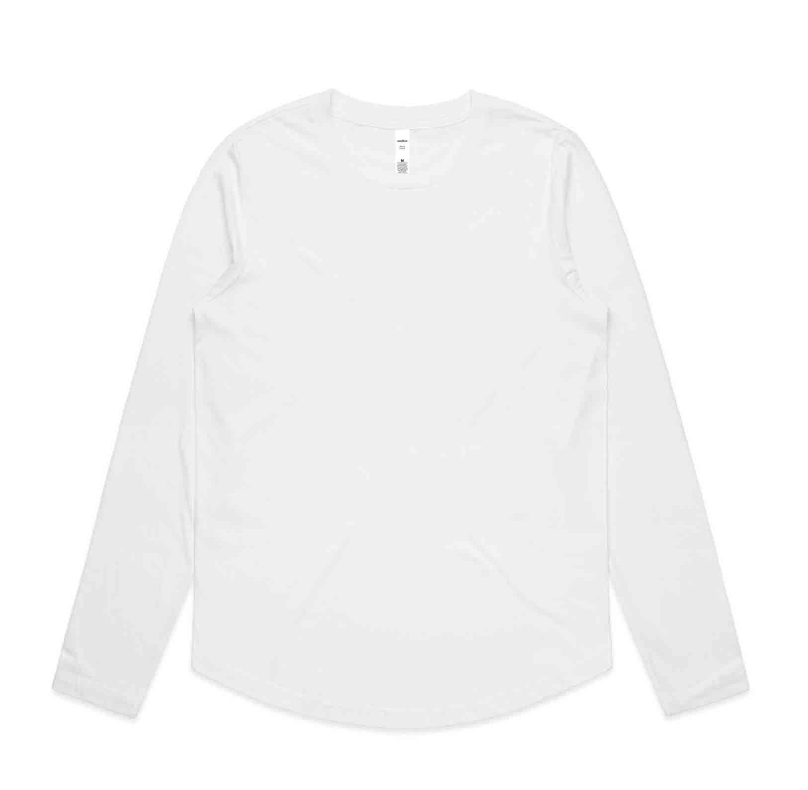 T-shirt a manica lunga curva in acero da donna AS Color